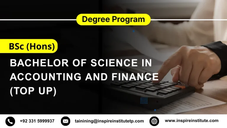 BSc (Hons) Accounting and Finance (Top Up)