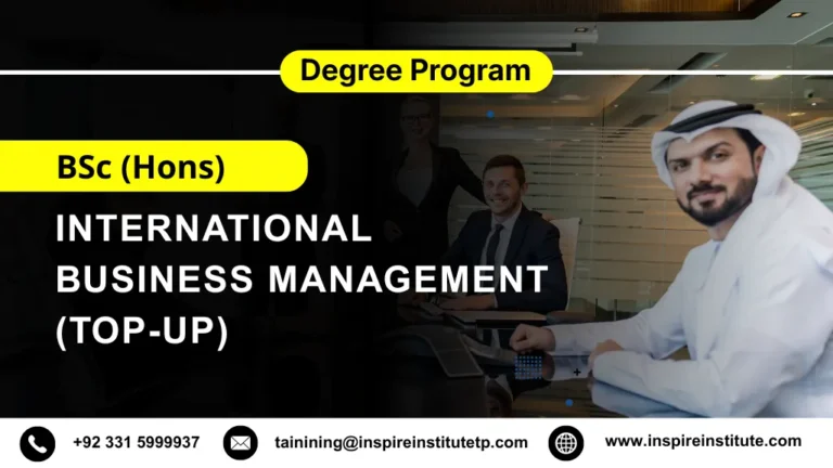 BSc (Hons) International Business Management (Top-up)