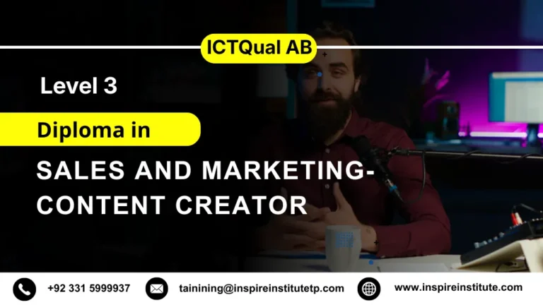 ICTQual AB Level 3 Diploma in Sales and Marketing-Content Creator