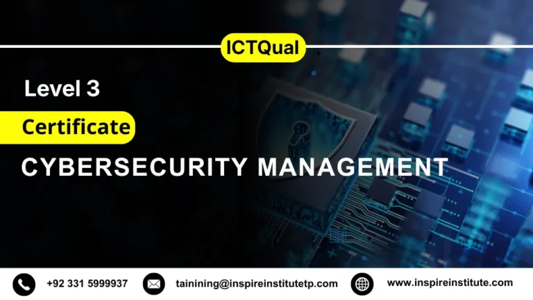 ICTQual Level 3 Certificate in Cybersecurity Management