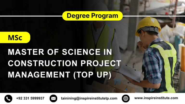 MSc Construction Project Management (Top Up)