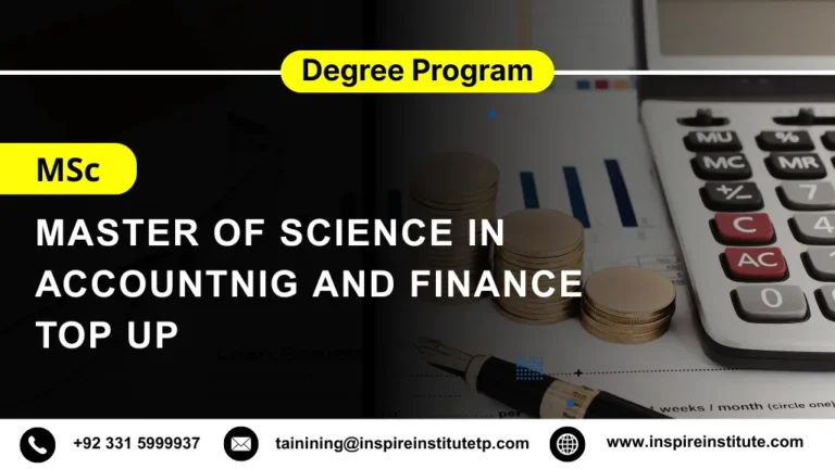 MSc in Accounting and Finance Top up