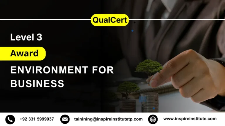 QualCert Level 3 Award in Environment for Business