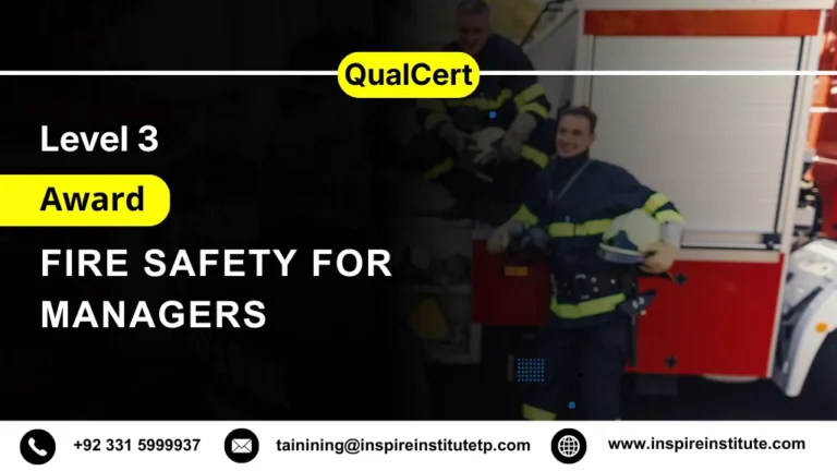 QualCert Level 3 Award in Fire Safety for Managers