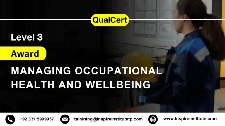 QualCert Level 3 Award in Managing Occupational Health and Wellbeing