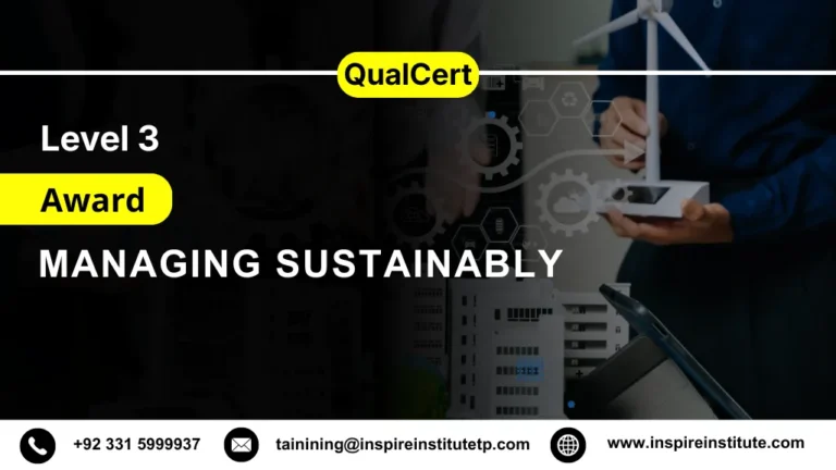 QualCert Level 3 Award in Managing Sustainably