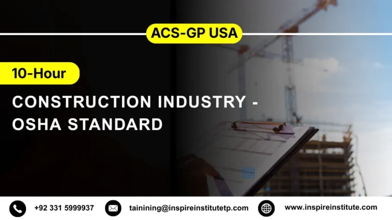 ACS-GP USA 10-Hour Construction Industry - OSHA Standard 5 ACS-GP USA 10-Hour Construction Industry - OSHA Standard