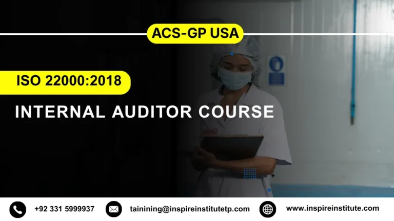 ACS-GP USA ISO 22000:2018 Internal Auditor Course
