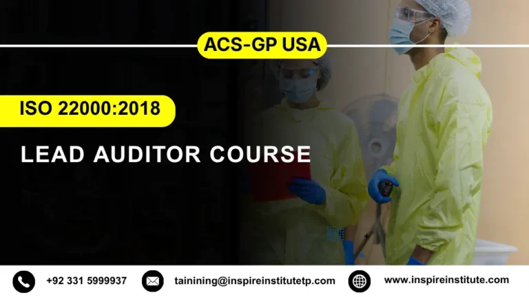 ACS-GP USA ISO 22000:2018 Lead Auditor Course