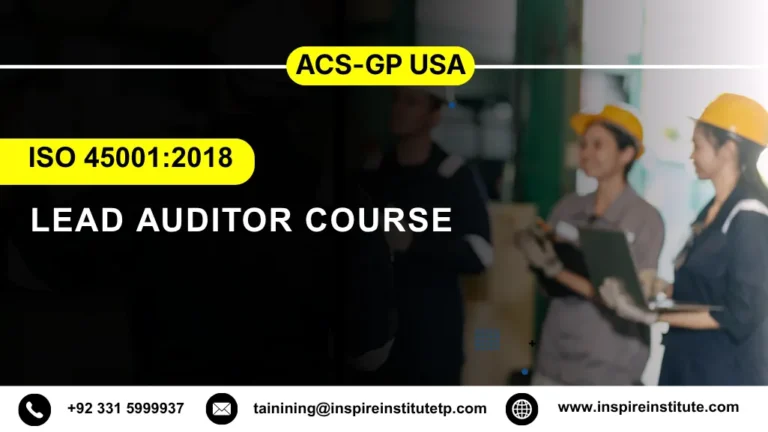 ACS-GP USA ISO 45001:2018 Lead Auditor Course