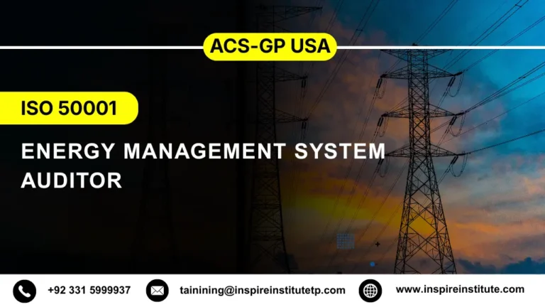 ACS-GP USA ISO 50001 Energy Management System Auditor