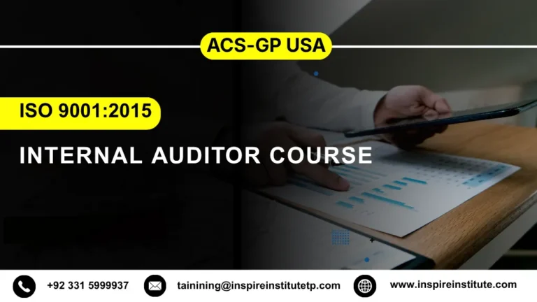 ACS-GP USA ISO 9001:2015 Internal Auditor Course