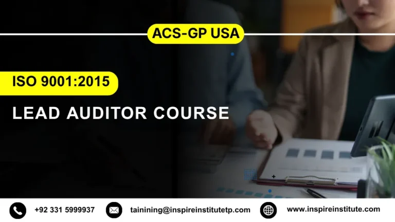ACS-GP USA ISO 9001:2015 Lead Auditor Course