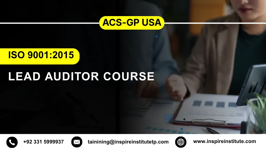 ACS-GP USA ISO 9001:2015 Lead Auditor Course