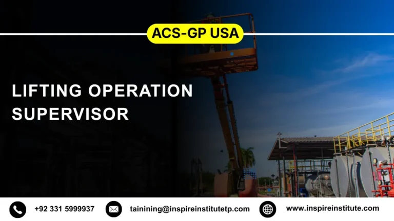 ACS-GP USA Lifting Operation Supervisor