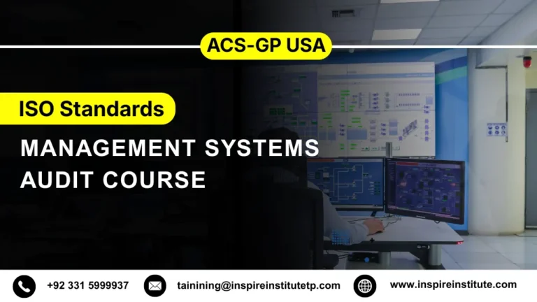 ACS-GP USA Management Systems Audit Course (ISO Standards) 2 ACS-GP USA Management Systems Audit Course (ISO Standards)