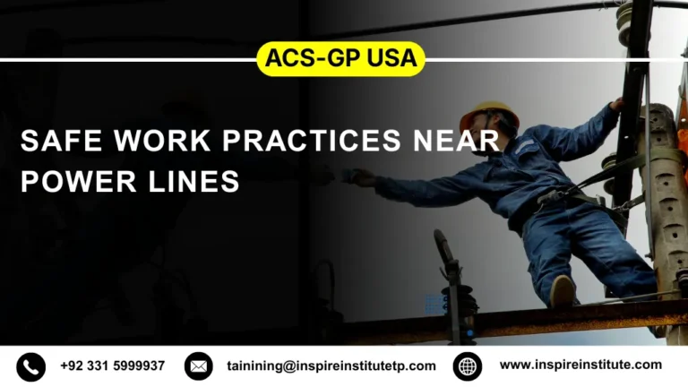 ACS-GP USA Safe Work Practices Near Power Lines