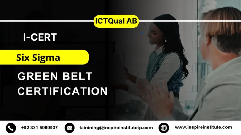 I-CERT Six Sigma Green Belt Certification 4 I-CERT Six Sigma Green Belt Certification