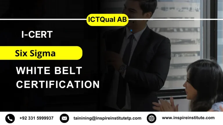 I-CERT Six Sigma White Belt Certification 3 I-CERT Six Sigma White Belt Certification