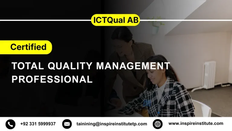 ICTQual AB Certified Total Quality Management Professional
