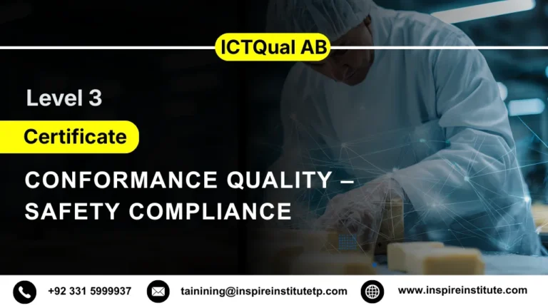 ICTQual AB Level 3 Certificate in Conformance Quality – Safety Compliance