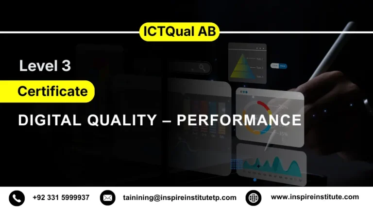 ICTQual AB Level 3 Certificate in Digital Quality – Performance 7 ICTQual AB Level 3 Certificate in Digital Quality – Performance