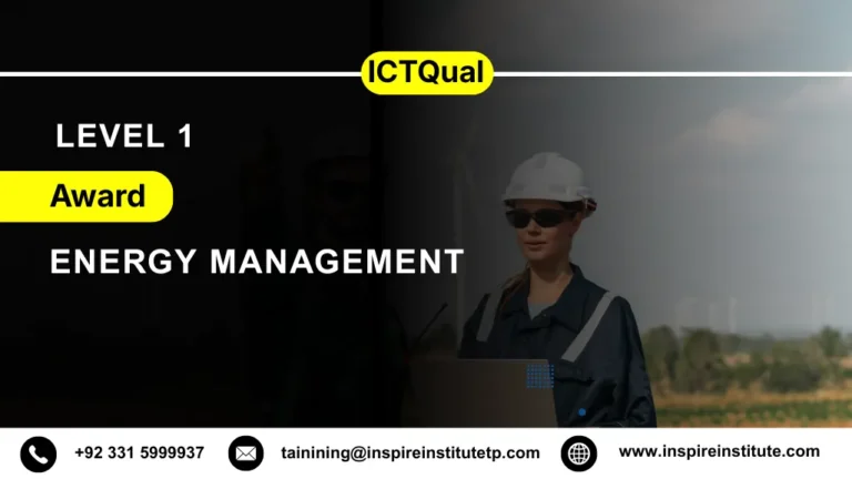ICTQual Level 1 Award in Energy Management
