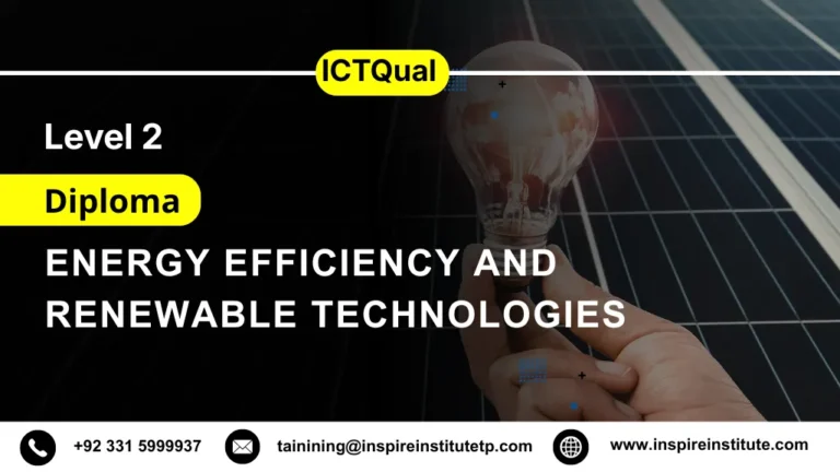 ICTQual Level 2 Diploma in Energy Efficiency and Renewable Technologies 3 ICTQual Level 2 Diploma in Energy Efficiency and Renewable Technologies