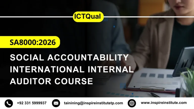 ICTQual SA80002026 Social Accountability International Internal Auditor Course