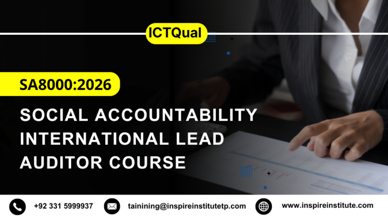 ICTQual SA8000:2026 Social Accountability International Lead Auditor Course 7 ICTQual SA8000:2026 Social Accountability International Lead Auditor Course