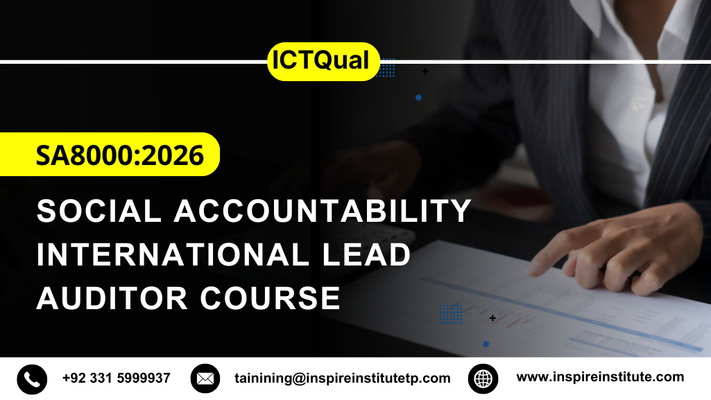 ICTQual SA8000:2026 Social Accountability International Lead Auditor Course