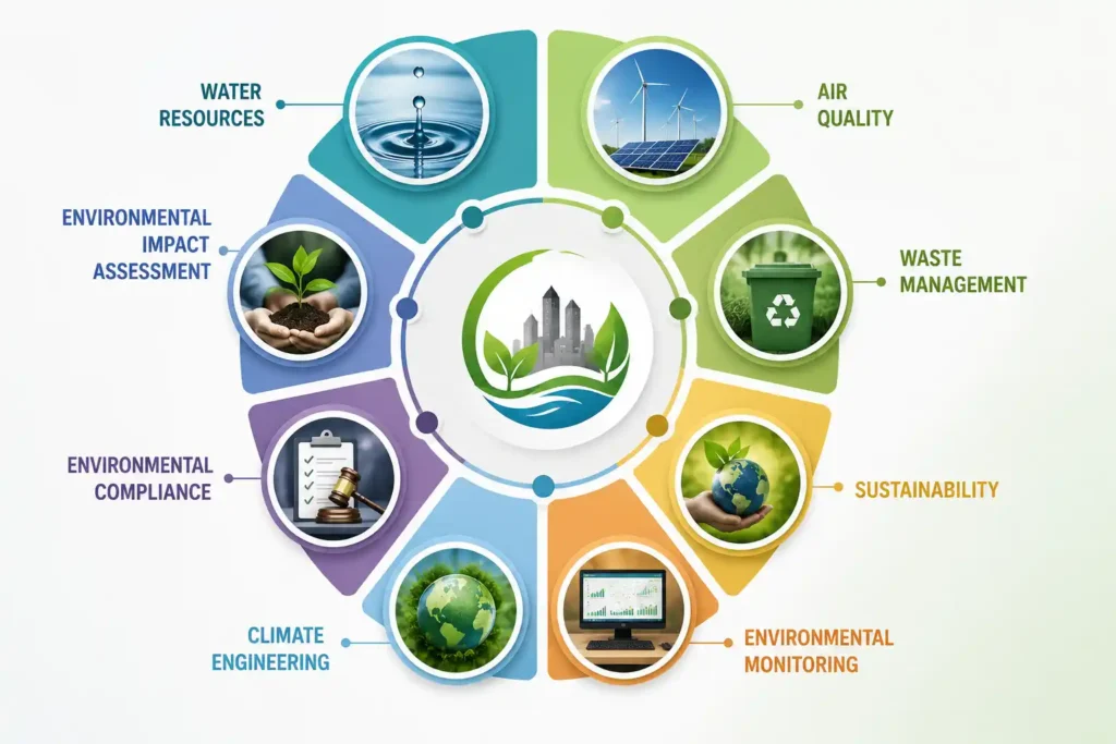 Environmental engineering concept map