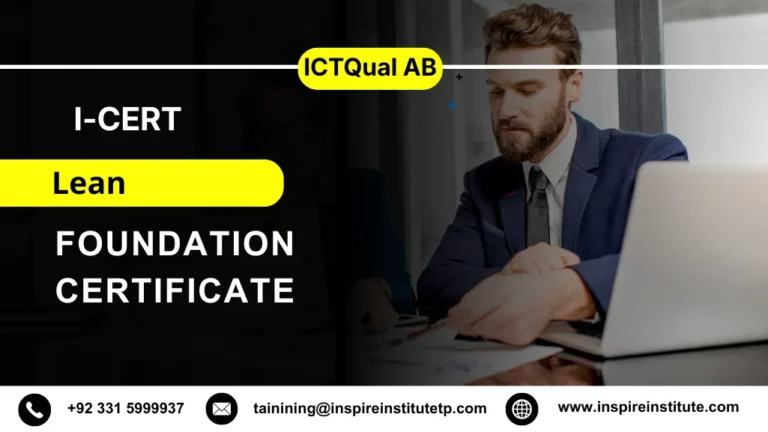 I-CERT Lean Foundation Certificate 6 I-CERT Lean Foundation Certificate