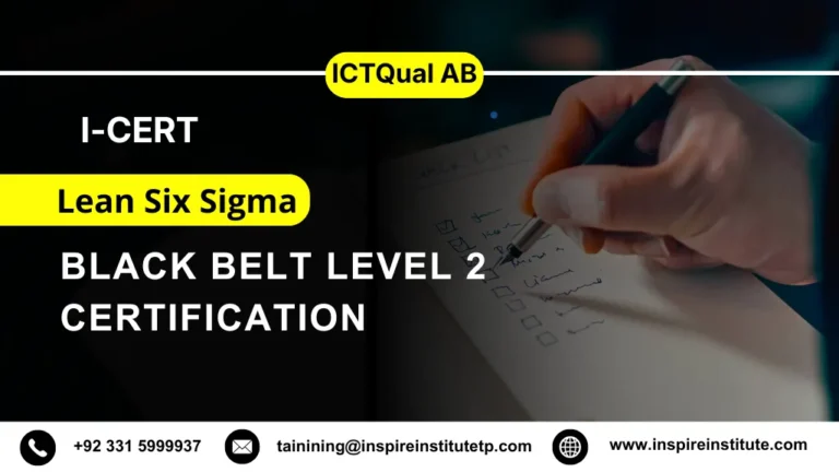 I-CERT Lean Six Sigma Black Belt Level 2 Certification
