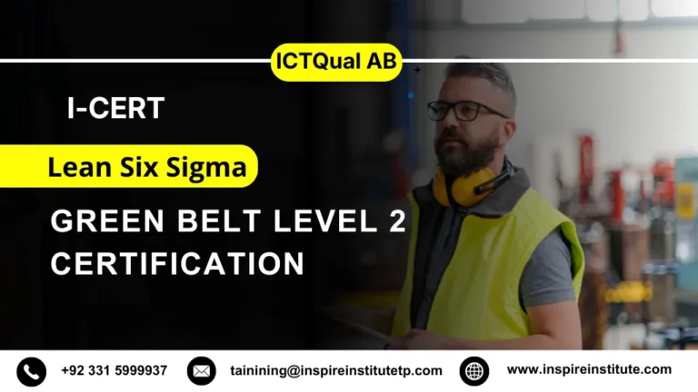 I-CERT Lean Six Sigma Green Belt Level 2 Certification