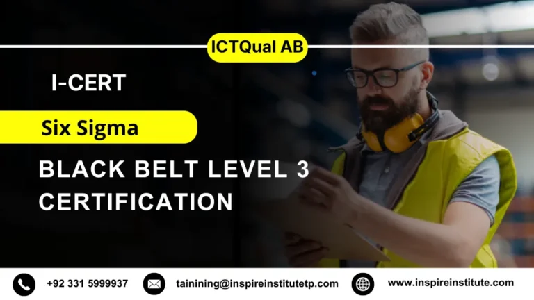 I-CERT Six Sigma Black Belt Level 3 Certification 3 I-CERT Six Sigma Black Belt Level 3 Certification
